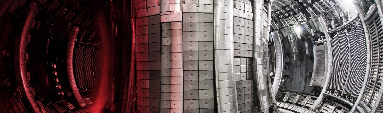 Das Innere des JET mit Plasmaüberlagerungen. Foto: UKAEA | EuroFusion