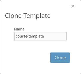 Specify name for cloned template